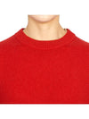 Double Layer Cashmere Crewneck Knit Top Red - TORY BURCH - BALAAN 7