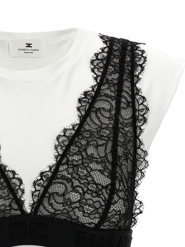 Elisabetta Franchi Bralette T-Shirt - ELISABETTA FRANCHI - BALAAN 3