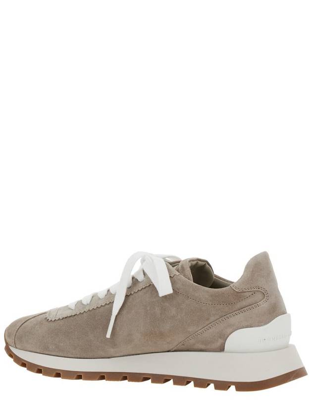 suede low top sneakers brown - BRUNELLO CUCINELLI - BALAAN 4