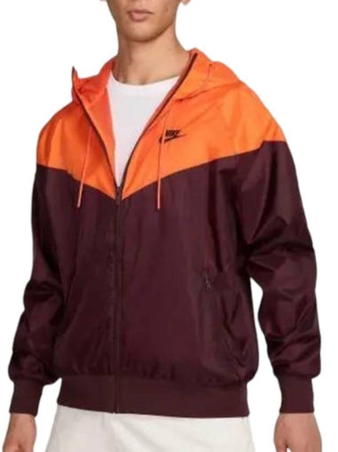 Men's Sportswear Windrunner Woven Windbreaker Orange Burgundy - NIKE - BALAAN 1