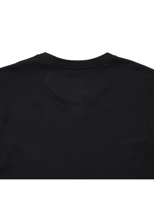 Logo Print Eco Responsible Cotton Short Sleeve T-Shirt Black - BALMAIN - BALAAN 8