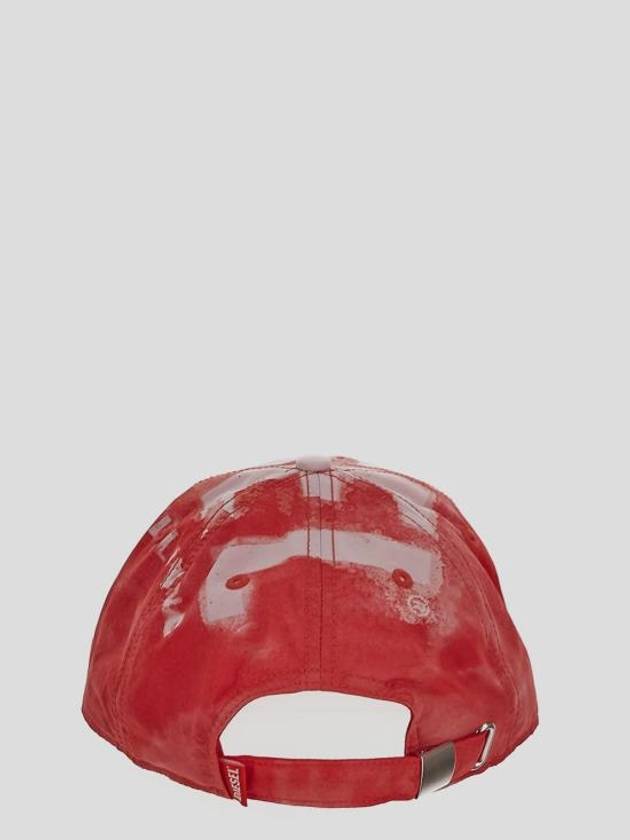 C Ewan Logo Print Base Ball Red - DIESEL - BALAAN 4