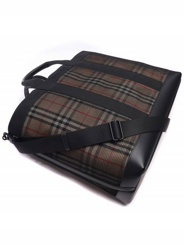 Men's Ormond Check Tote Bag Brown - BURBERRY - BALAAN 6