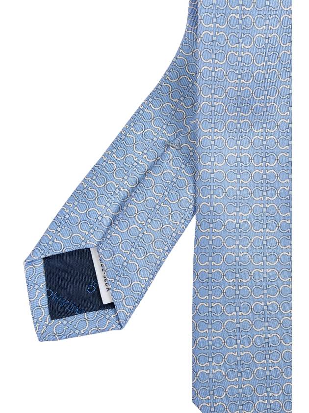 FERRAGAMO Silk Tie, Men's, Light Blue - SALVATORE FERRAGAMO - BALAAN 4