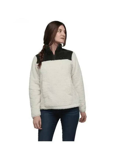 BLACK DIAMOND Lodi Quarter Zip Fleece WOMENS NAWAP744028 - BLACK & BROWN - BALAAN 1