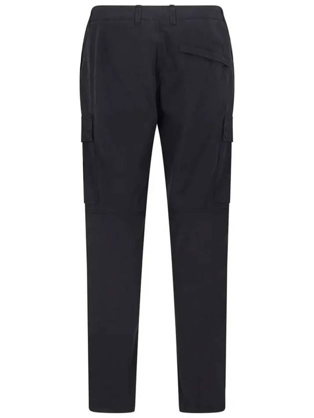 Supima Cotton Twill Stretch TC Straight Pants Black - STONE ISLAND - BALAAN 4