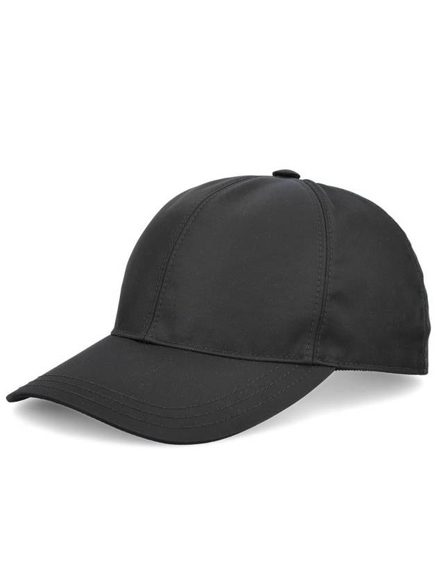 Triangle Logo Re Nylon Ball Cap Black - PRADA - BALAAN 2