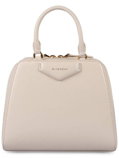 Antigona Cube Leather Mini Bag White - GIVENCHY - BALAAN 2