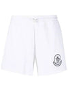 Women's Logo Print Track Shorts White - MONCLER - BALAAN 2