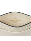 V Logo Signature Card Wallet Ivory - VALENTINO - BALAAN 7