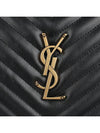 Lou Logo Quilting Cross Bag Black - SAINT LAURENT - BALAAN 8