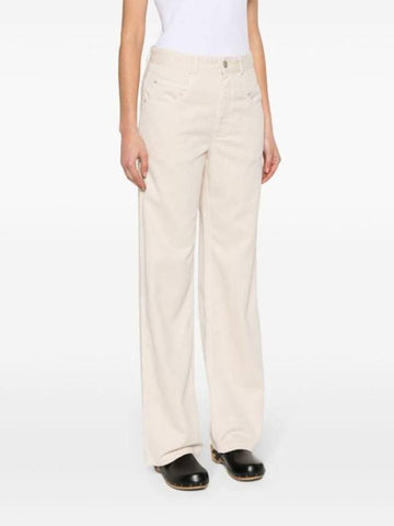 Denim Straight Pants PA0195FBB1H07I23EC BEIGE - ISABEL MARANT - BALAAN 1