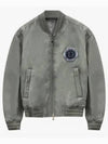 Cotton Blend Bomber Jacket Grey - DIOR - BALAAN 2