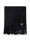 Wool Fox Head Muffler Black - MAISON KITSUNE - BALAAN 2