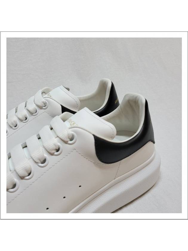 Oversized Leather Tab Low Top Sneakers White - ALEXANDER MCQUEEN - BALAAN 3