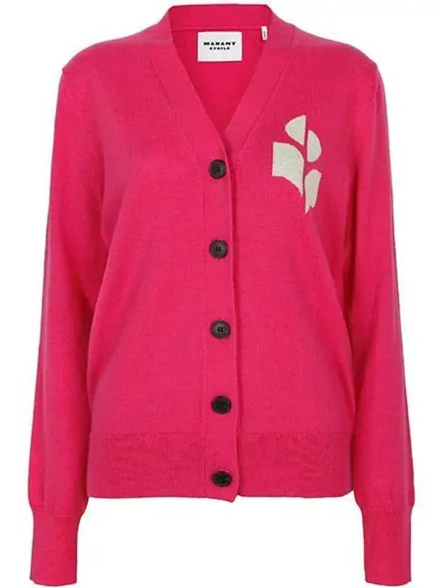 Karin Cotton Cardigan Pink - ISABEL MARANT ETOILE - BALAAN 2