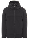 Wappen Patch Loft Soft Shell R Hooded Jacket Black - STONE ISLAND - BALAAN 1