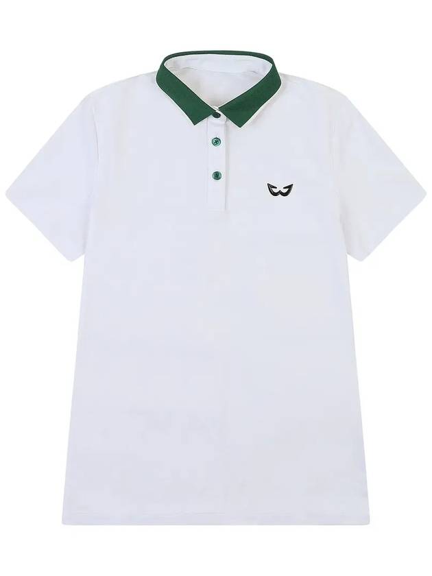 POLY SQUARE MESH GOLF T-SHIRT WHITE - WHITEBALL - BALAAN 10