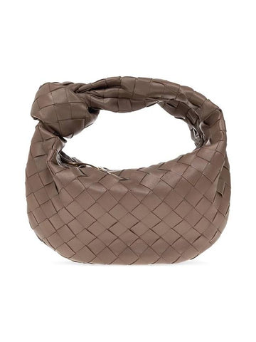 Jodie Intrecciato Small Tote Bag Light Brown - BOTTEGA VENETA - BALAAN 1