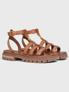 a Triomphe Gladiator Chunky Sandals Tan - CELINE - BALAAN 4