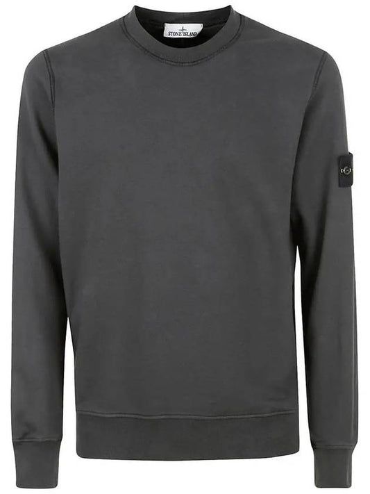 Compass Patch Cotton Sweatshirt Lead Grey - STONE ISLAND - BALAAN 2