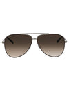 Eyewear Aviator Metal Sunglasses Brown - SALVATORE FERRAGAMO - BALAAN 1