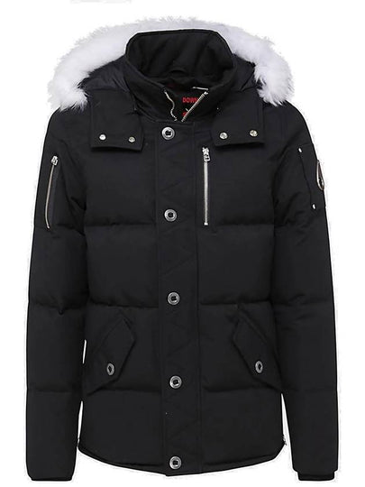 Cloud 3Q Logo Shearling Padding Grey - MOOSE KNUCKLES - BALAAN 2