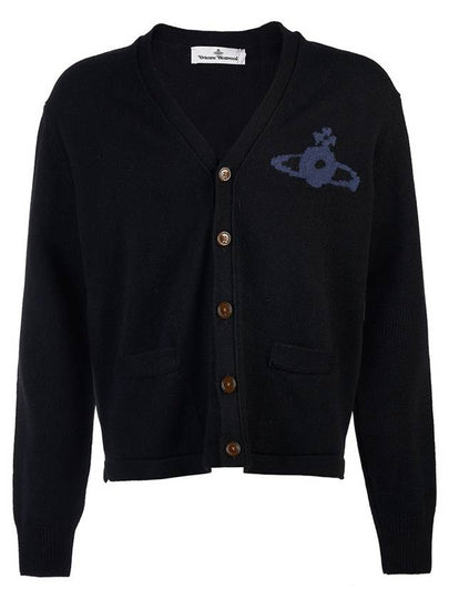 Alex Sphere Intarsia Cardigan Black - VIVIENNE WESTWOOD - BALAAN 2