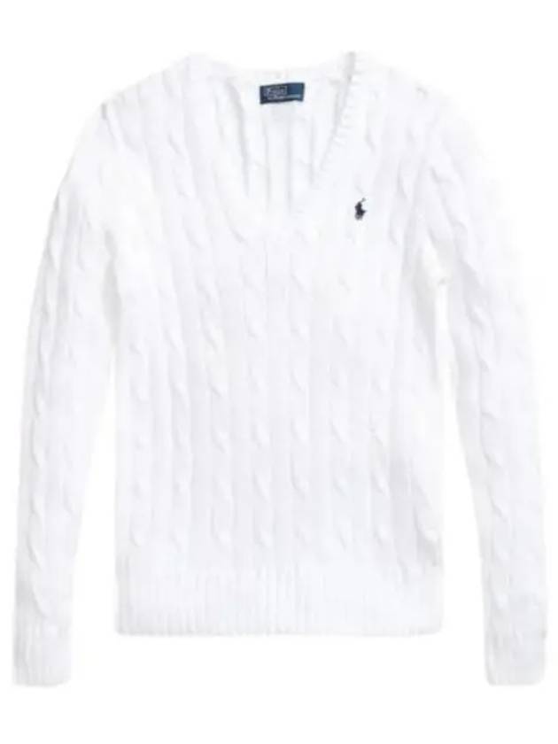 Women's Embroidered Logo Knit Top White - POLO RALPH LAUREN - BALAAN 2