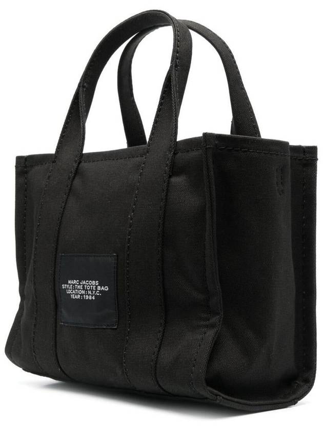 Logo Small Canvas Tote Bag Black - MARC JACOBS - BALAAN 3