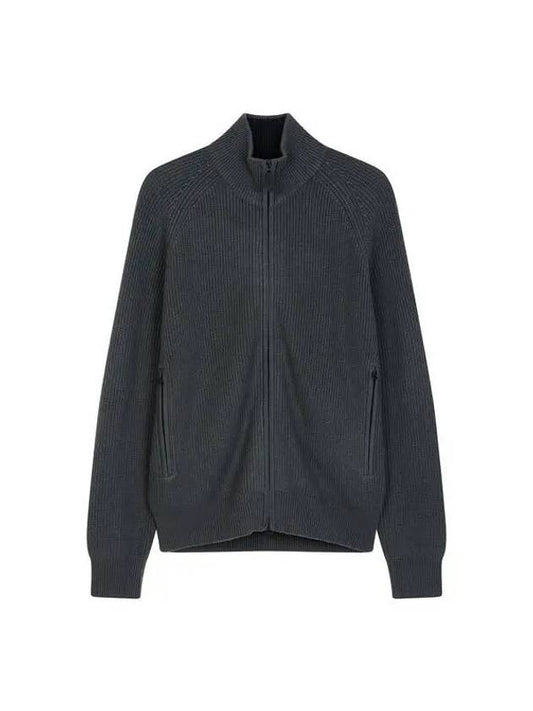 Men Collection Kyler Wool Blend Zip Up Sweater Dark Gray 270785 - J.LINDEBERG - BALAAN 1