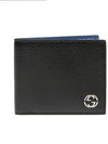 GG Interlocking Two Tone Half Wallet Black - GUCCI - BALAAN 11