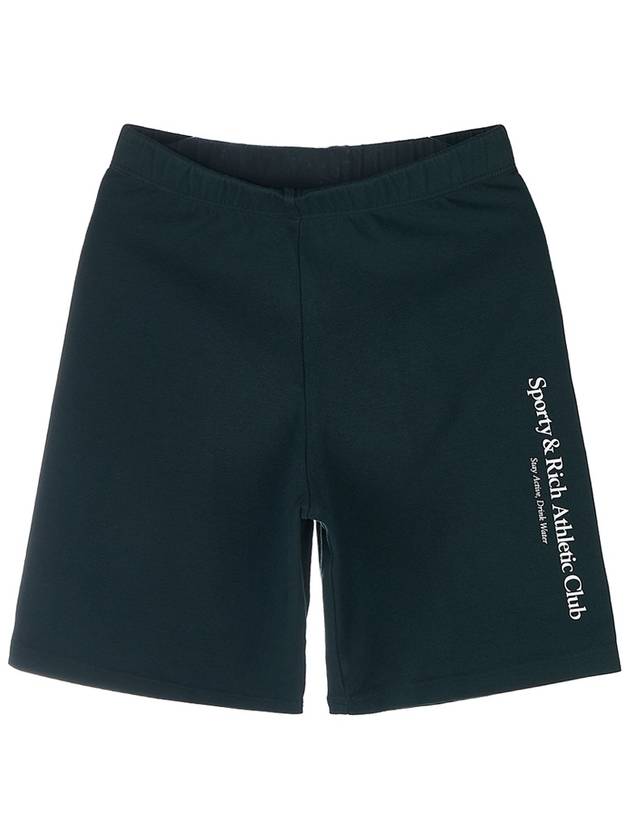 Athletic Club Short Pants ATHLETIC CLUB BIKER SHORT FOREST WHITE - SPORTY & RICH - BALAAN 9