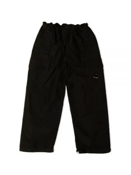 Flatt Nylon Oversized Cargo Straight Pants Black - CP COMPANY - BALAAN 2