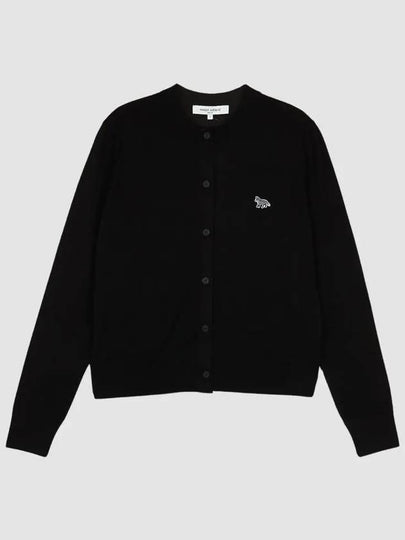 Baby Fox Patch Regular Cardigan Black - MAISON KITSUNE - BALAAN 2