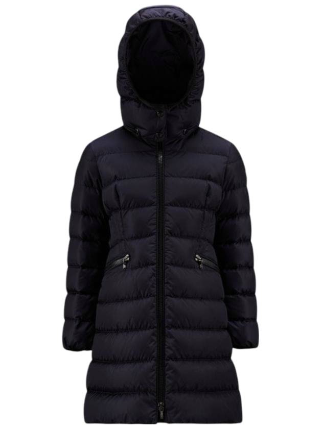 Kids Charpal Hooded Long Down Padding Night Blue - MONCLER - BALAAN 1