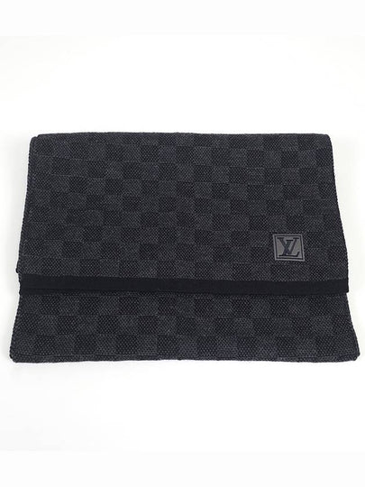 M70028 100 wool Damier logo muffler - LOUIS VUITTON - BALAAN 2