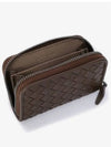 Intrecciato Zipper Coin Card Wallet Brown - BOTTEGA VENETA - BALAAN 4