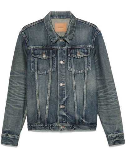 Pocket Denim Jacket Blue - SAINT LAURENT - BALAAN 2