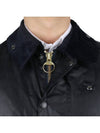 Men's Beaufort Wax Jacket Navy - BARBOUR - BALAAN 8