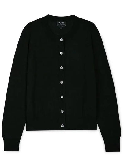 Marine Wool Cardigan Black - A.P.C. - BALAAN 2