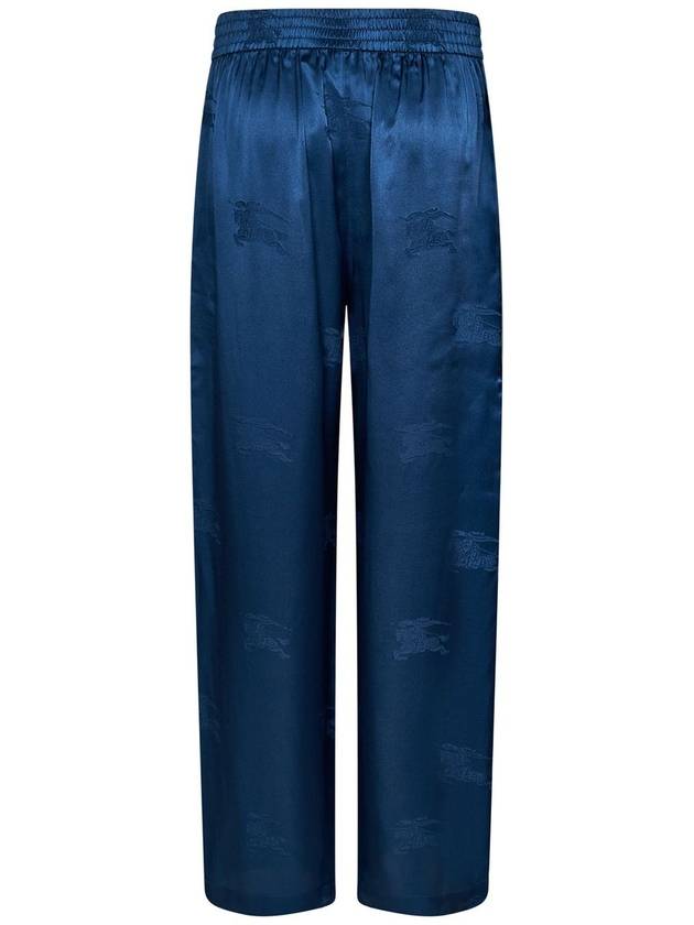 EKD Silk Jacquard Wide Pants Blue - BURBERRY - BALAAN 3