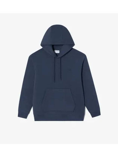 Men s cushioned hooded t shirt navy - LACOSTE - BALAAN 1