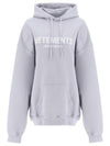 Logo Print Oversized Hoodie Purple - VETEMENTS - BALAAN 1