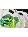 Broccoli Logo Typo Short Sleeve T-Shirt White - MOOSE KNUCKLES - BALAAN 4