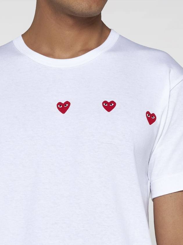 T-shirt con cuori Comme Des Garcons Play - COMME DES GARCONS PLAY - BALAAN 3