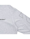 Diag Outline Skate Sweatshirt Gray - OFF WHITE - BALAAN 5