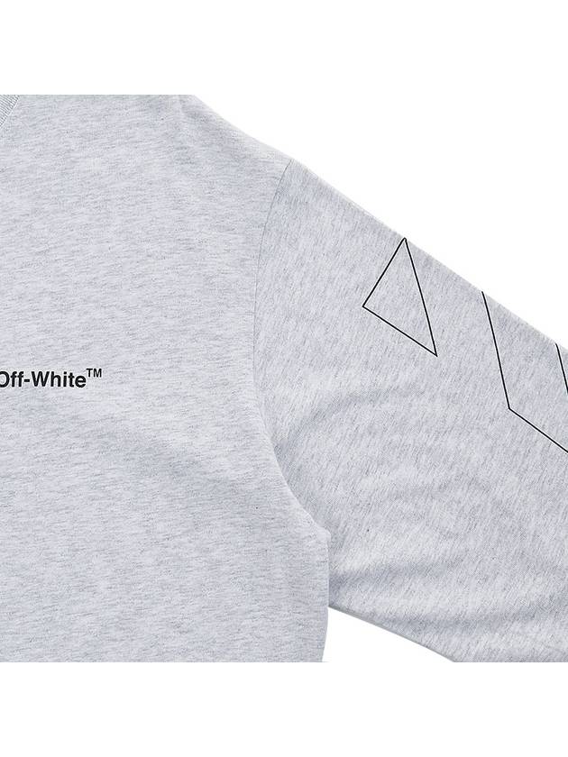 Diag Outline Skate Sweatshirt Gray - OFF WHITE - BALAAN 5