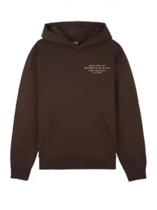 24 Health Initiative Hoodie ChocolateCream WS066S410HC - SPORTY & RICH - BALAAN 1