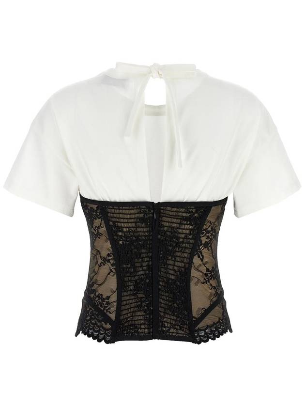 Giuseppe Di Morabito Lace Bodice Insert Top - GIUSEPPE DI MORABITO - BALAAN 2